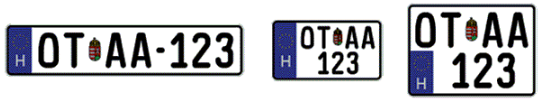 OT rendszám